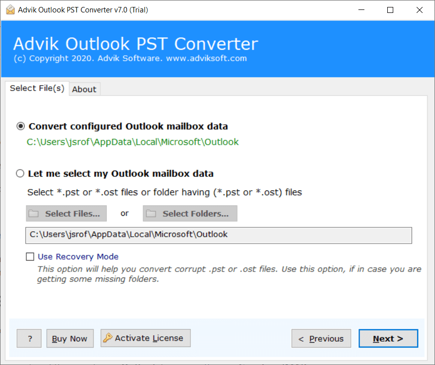 Outlook a Gmail